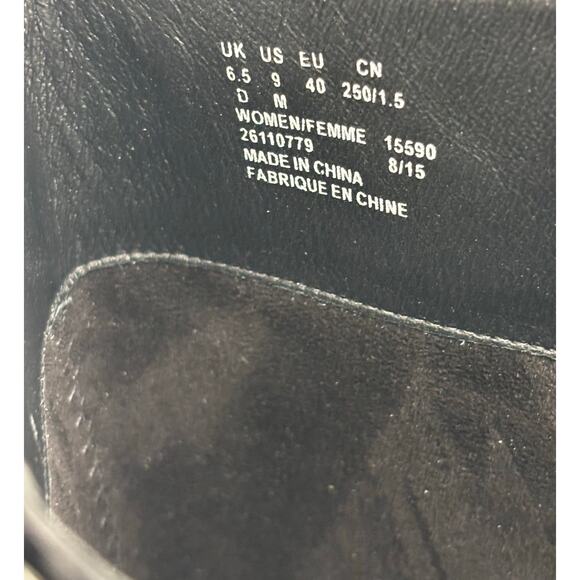 Clarks Marquette Silk Black Leather Boots Size 9M Equestrian Riding Classic - Picture 13 of 14